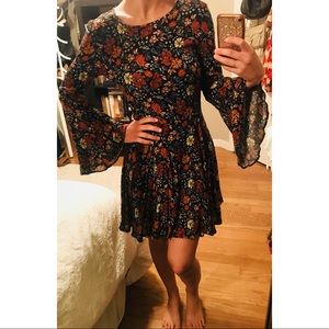 Floral Bell Sleeve Dress